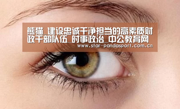熊猫_建设忠诚干净担当的高素质财政干部队伍_时事政治_中公教育网(图2) 熊猫